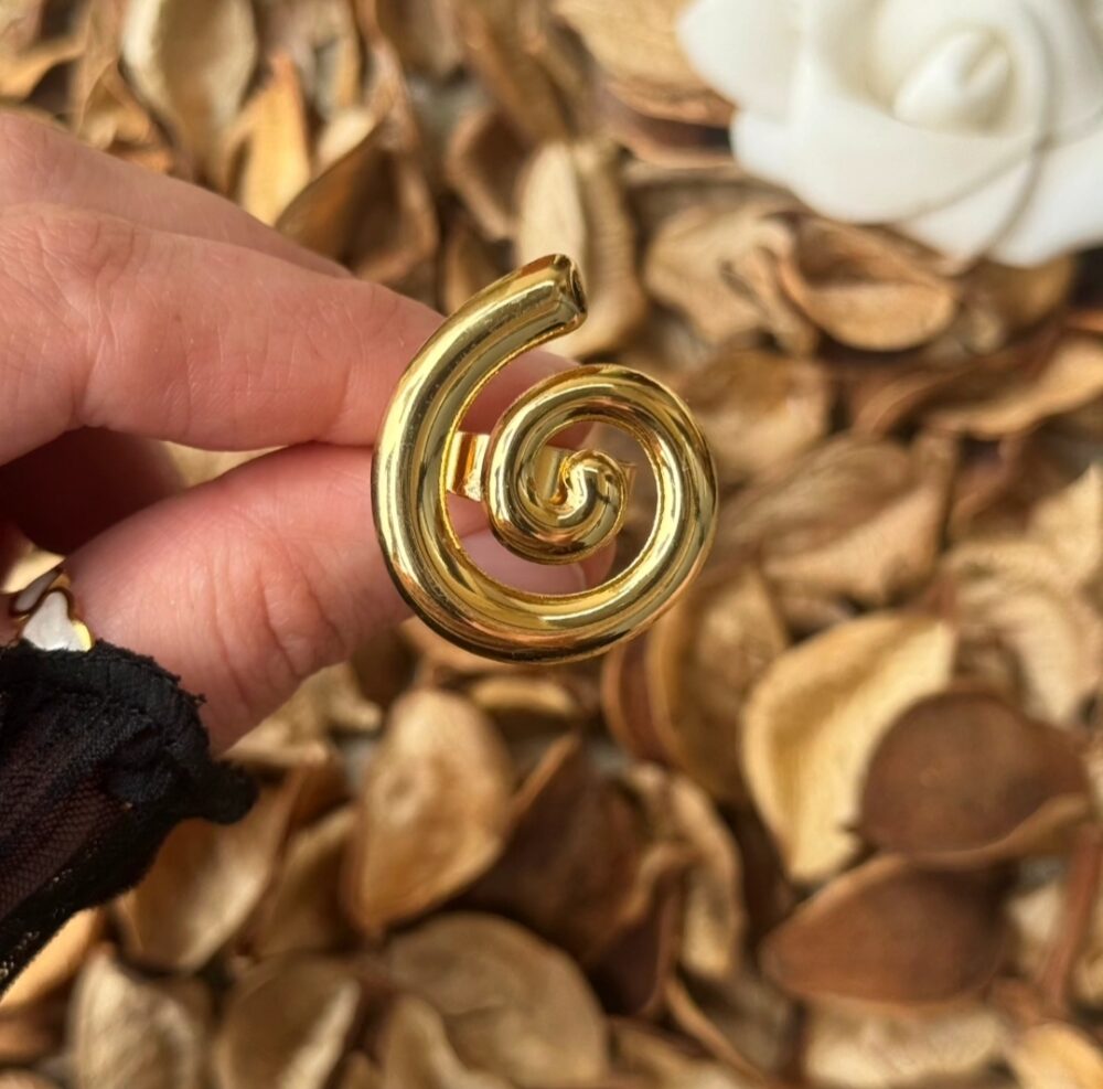 Adjustable Golden Spiral Ring