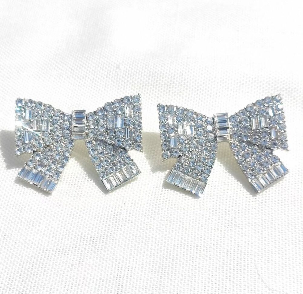 Bow Diamond Earings