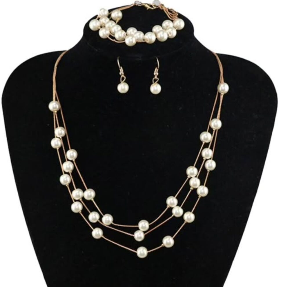 Pearl Necklace Set