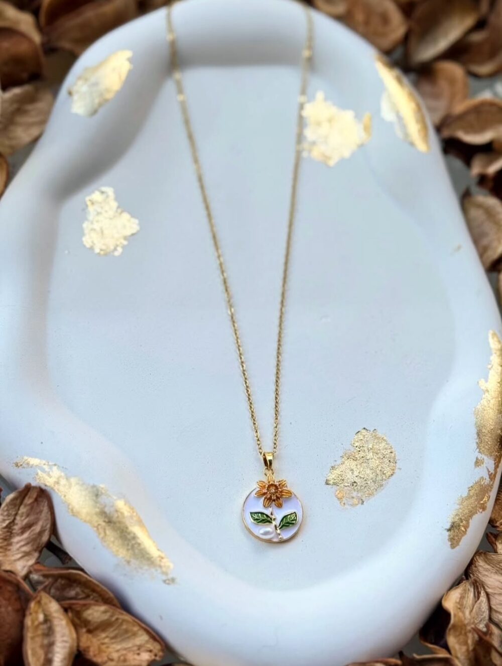 Petal and Leaf Pendant