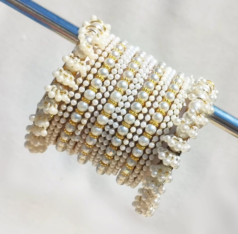 Badam Kara Pearl Bangle Set