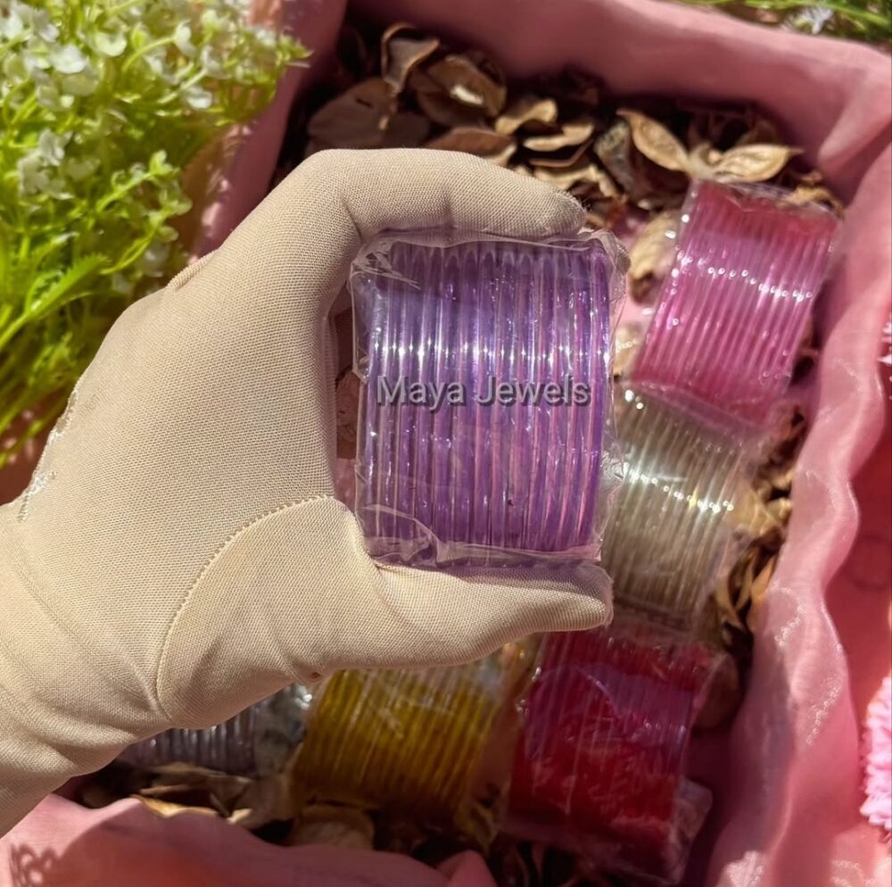 Lilac Glossy Jelly Bangles