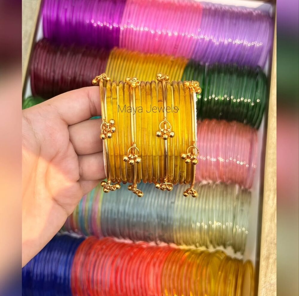 Golden Jelly Bangles Golden Ghongroo